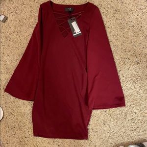 Maroon dress new with tags